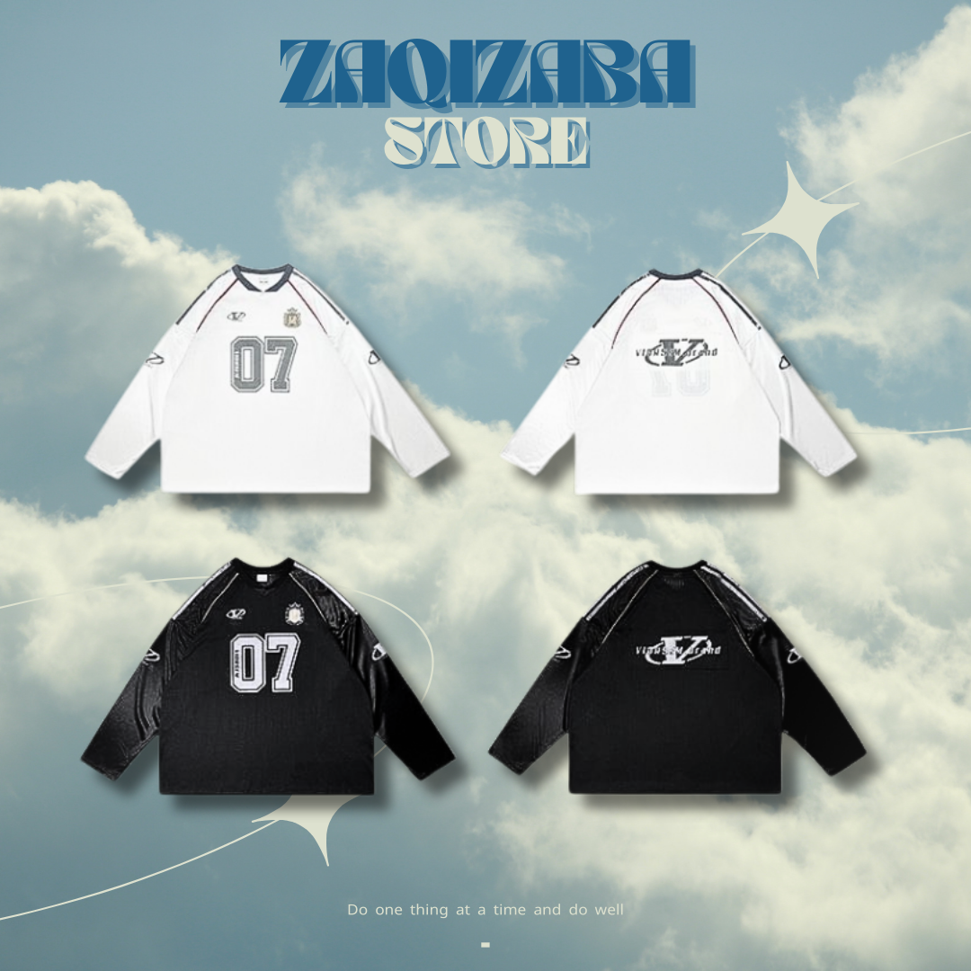 V領美式復古網面球衣