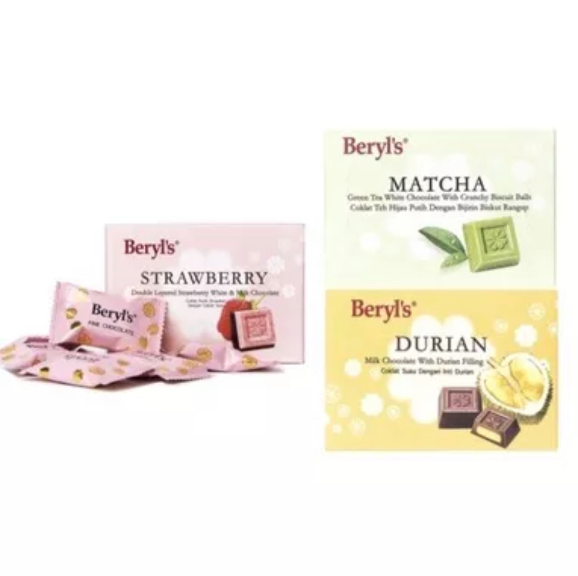 【預購/代購】馬來西亞 Beryl’s倍樂斯／含餡巧克力/夾心巧克力/餅乾球方巧克力系列【重量：60克 （小盒裝）】