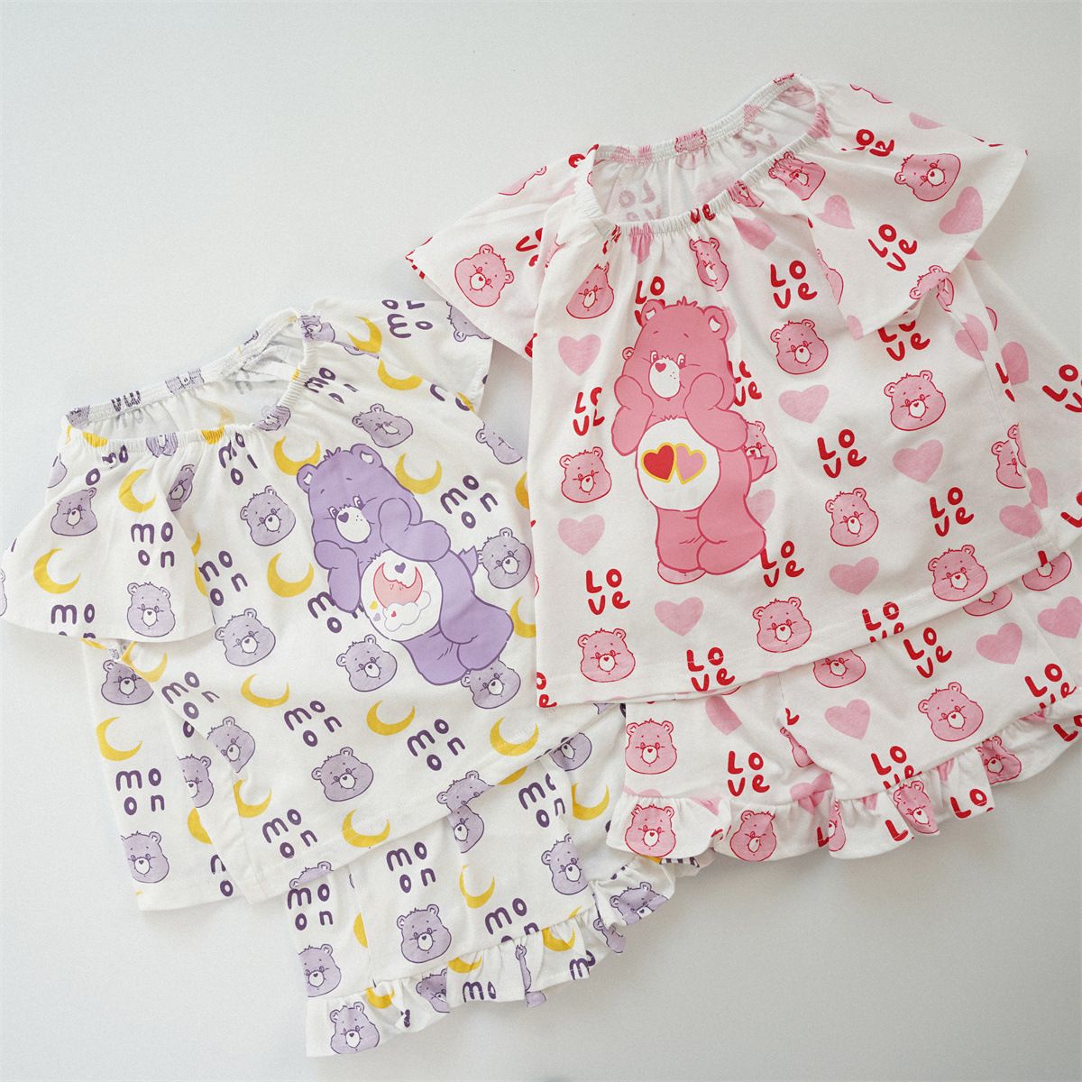 CARE BEARS彩虹小熊-女孩套花花邊邊套裝組合