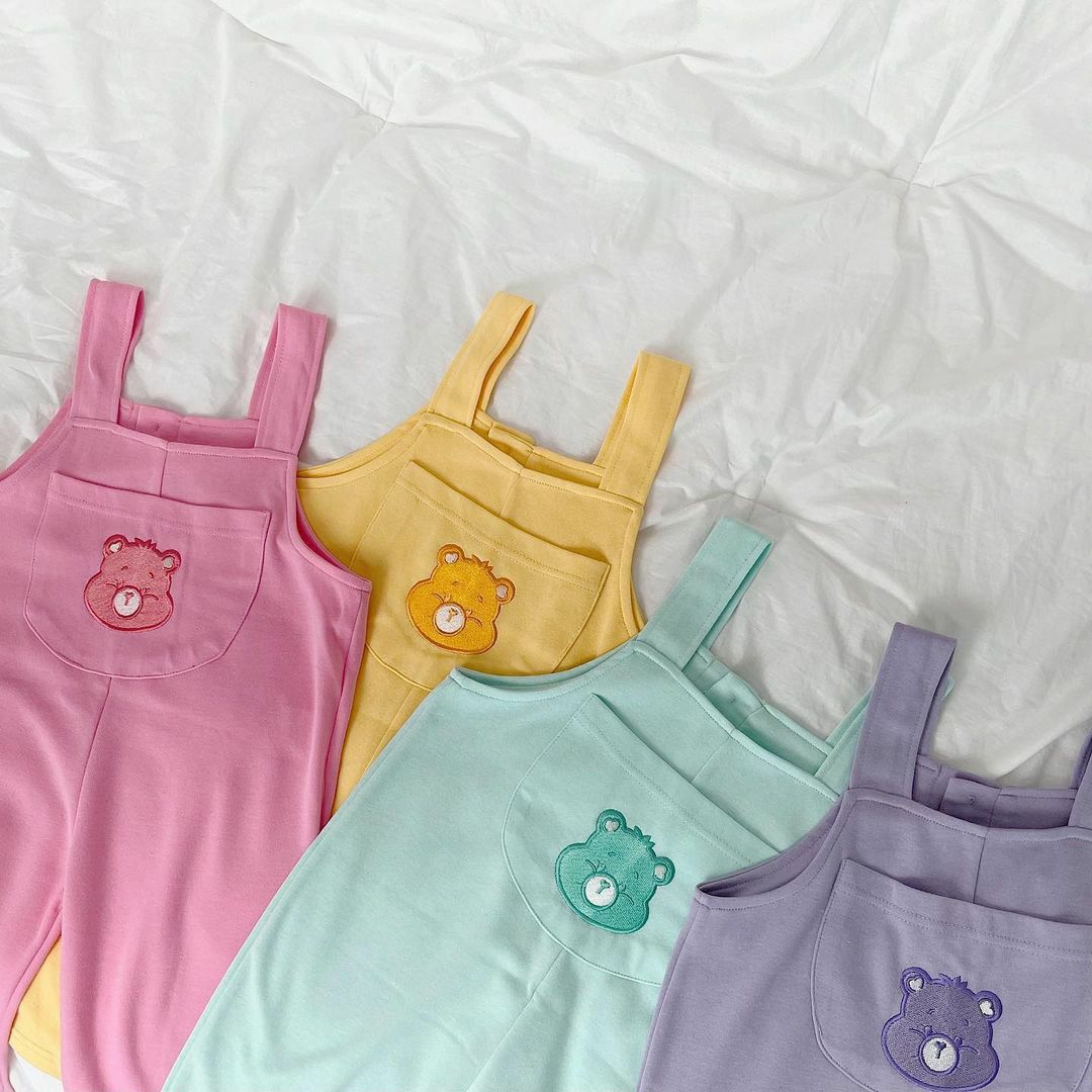 CARE BEARS棉質吊帶褲寶寶男女童裝都可以穿