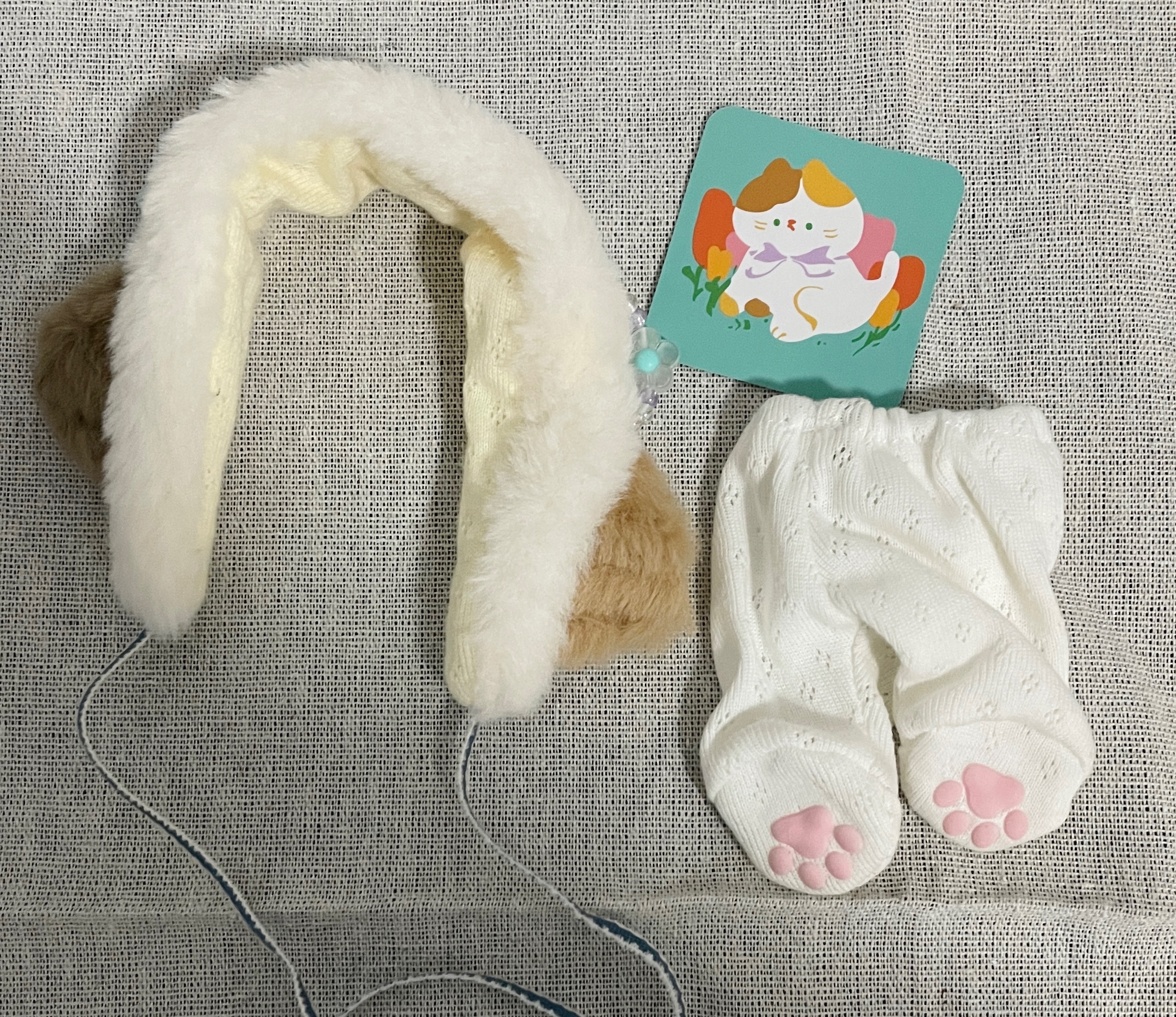 20cm-豆乳二週年福袋貓耳+肉球褲襪