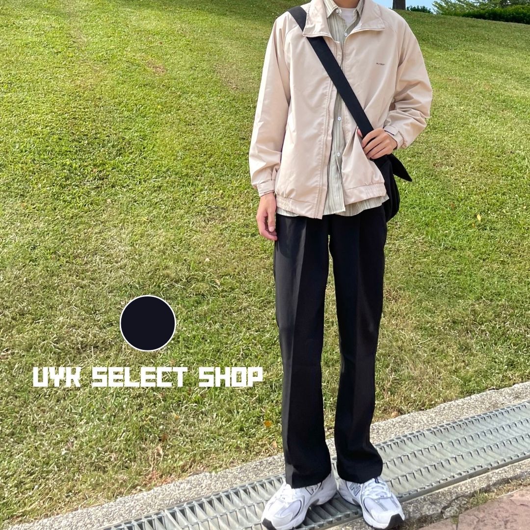 【 𝙐𝙔𝙆 】現貨推薦✨韓系百搭直筒西裝落地褲 西裝褲
