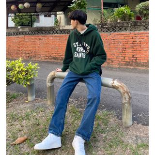 【 𝙐𝙔𝙆 】韓系水洗深藍直筒牛仔褲