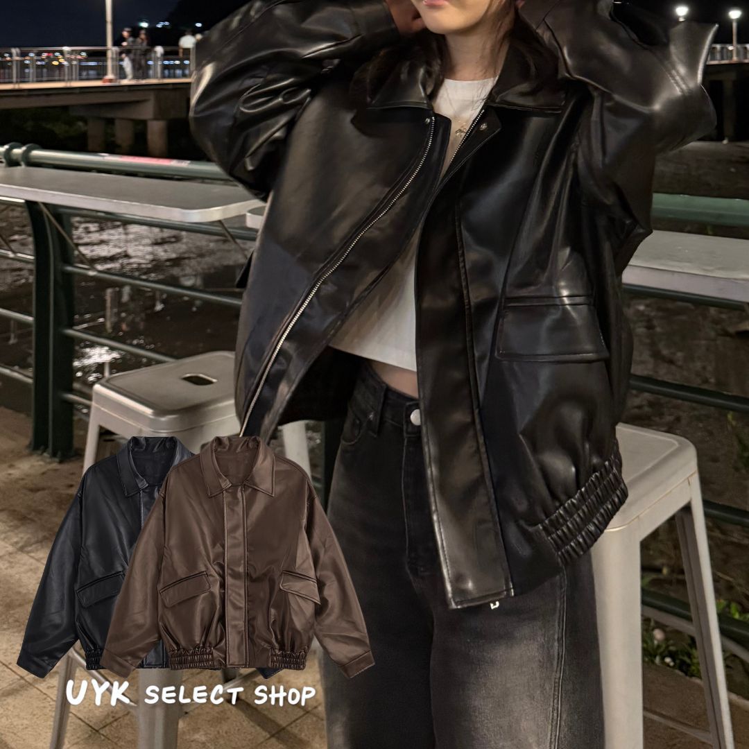 【 𝙐𝙔𝙆 】熱銷✨高質感個性皮革外套 皮外套