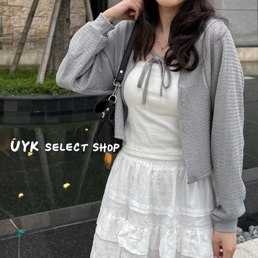 韓系雪紡百搭薄款罩衫 （ 3 colors ）