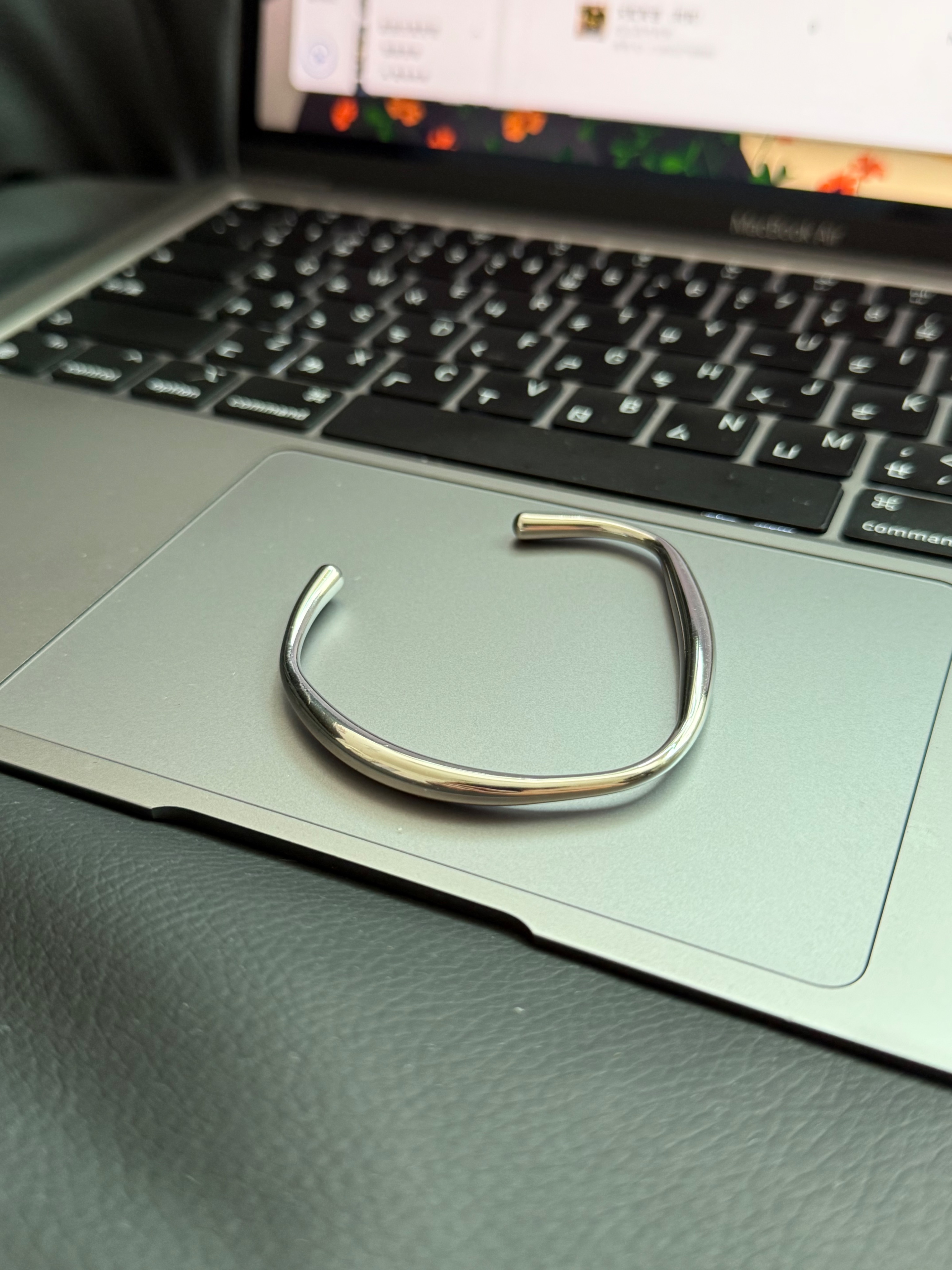 質感不規則圓形手環 可調節