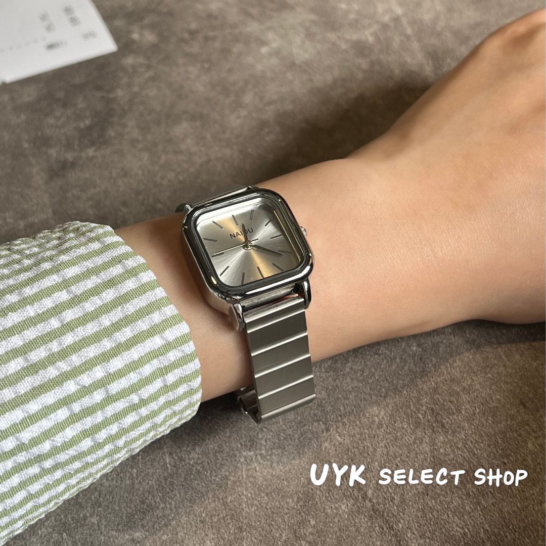 復古系銀色指針手錶