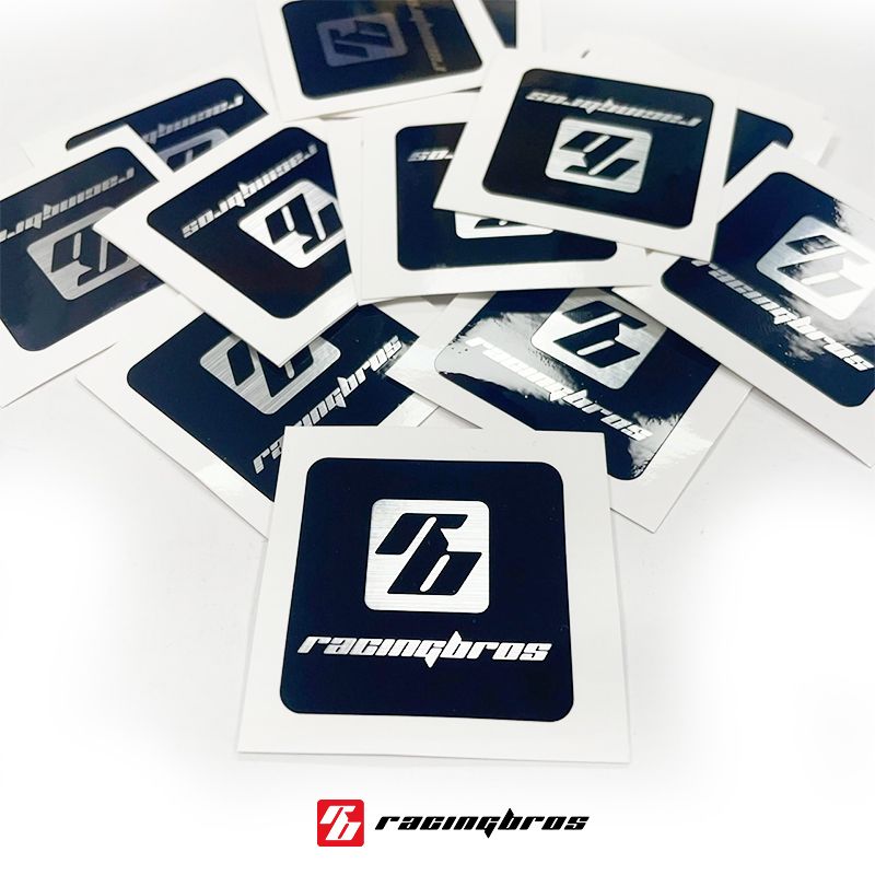 RacingBros Logo氣瓶貼標組 一包2張 （摩托車貼/安全帽貼/行李箱貼）