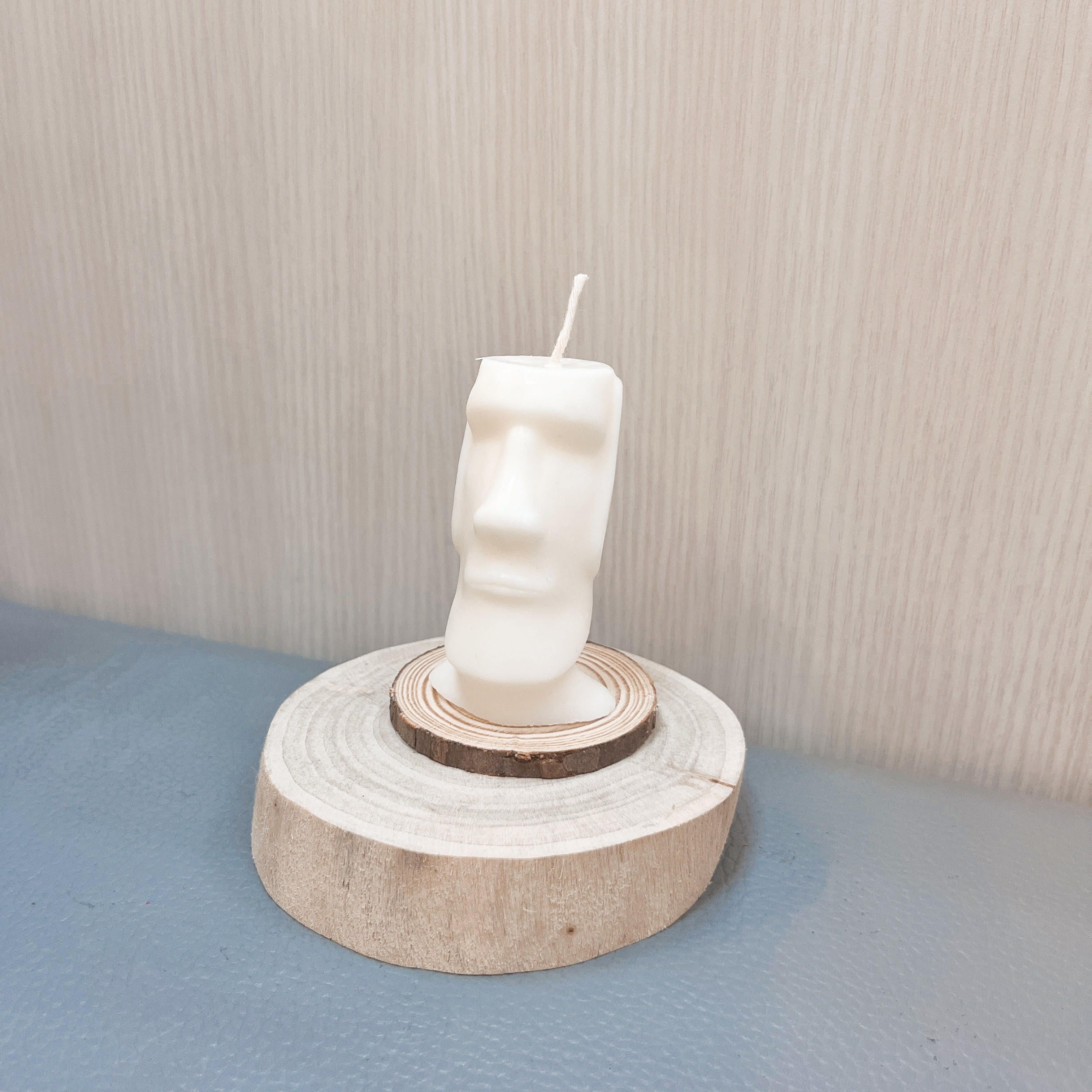 『造型蠟燭只送不賣』 Upeksa scent「摩艾」造型蠟燭 大豆蠟燭 ins裝飾 居家佈置 拍照禮物 桌面擺設