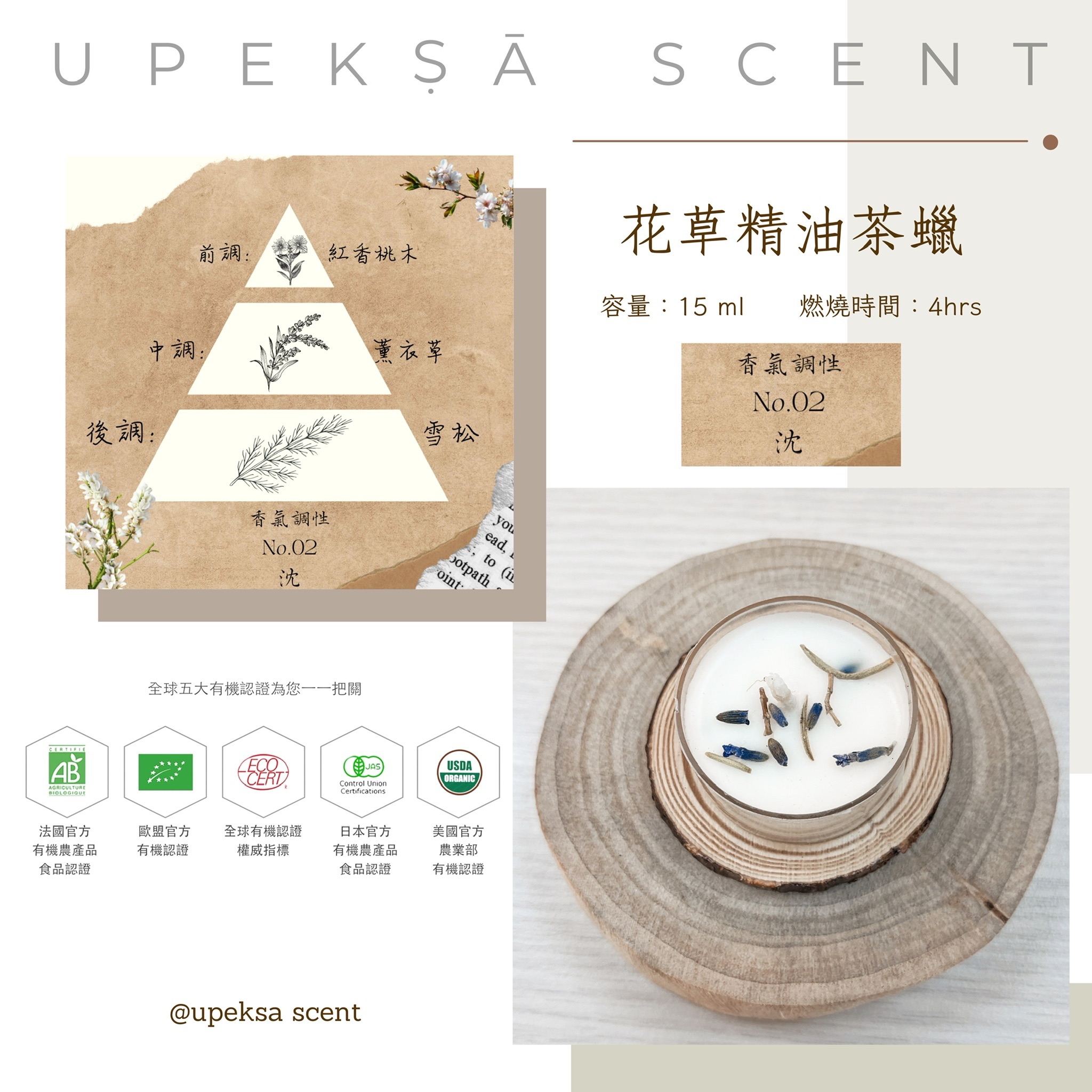 小茶蠟 試用Sample（婚禮小物）