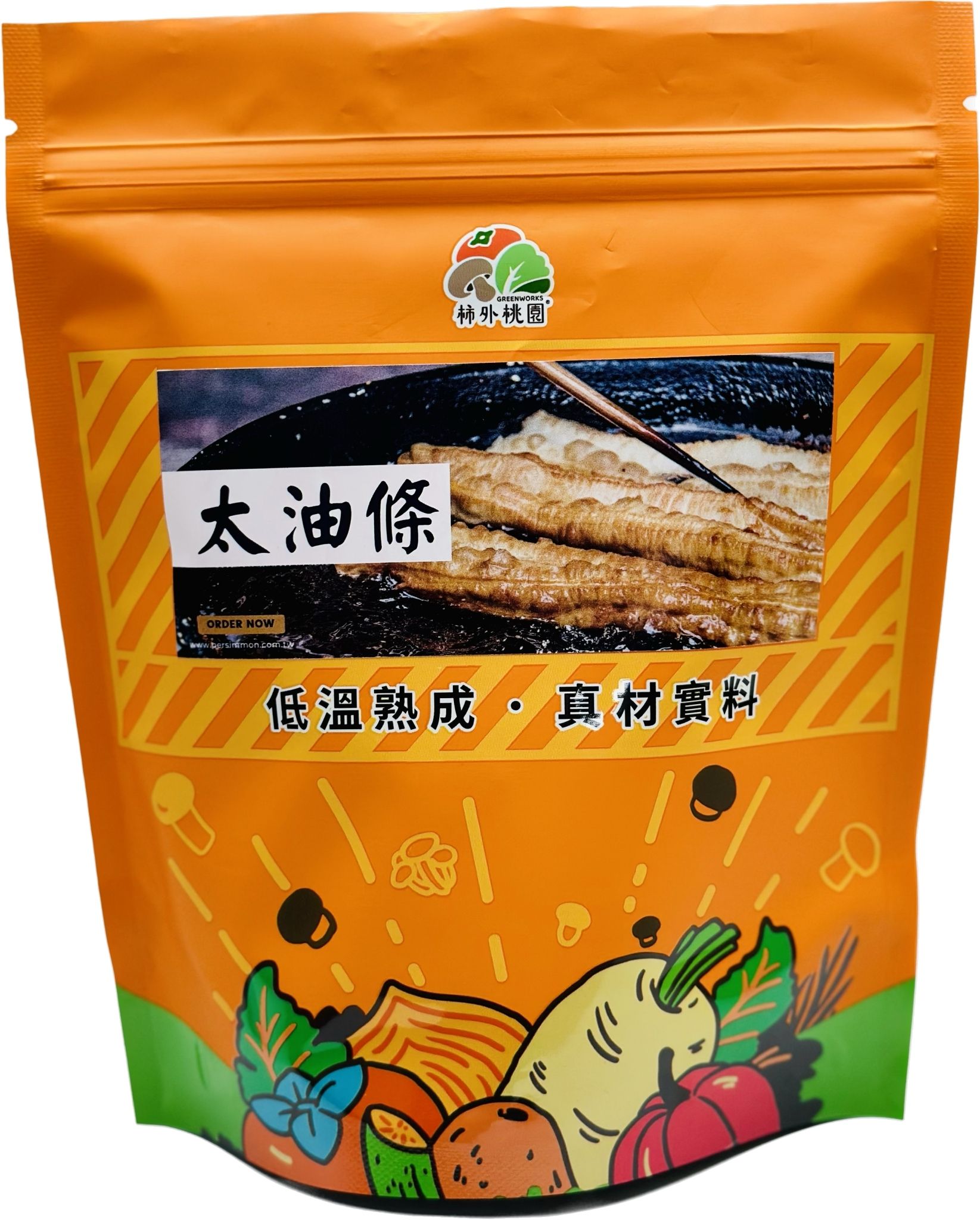 【柿外桃園】油條 / 椒鹽口味 / 健康休閒零食 / 素食