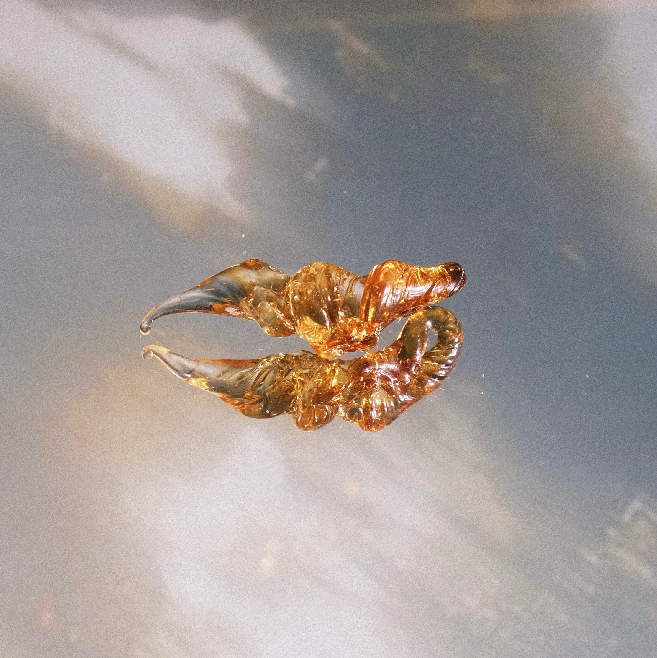 窯烤神奇海螺（金） 自製琉璃