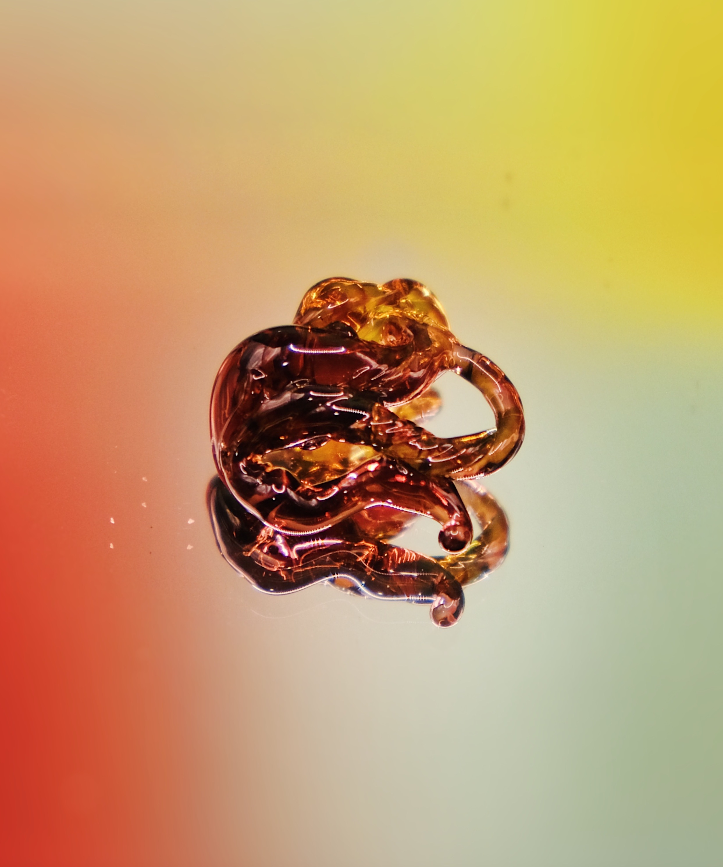 透金紫燒製琉璃項鍊