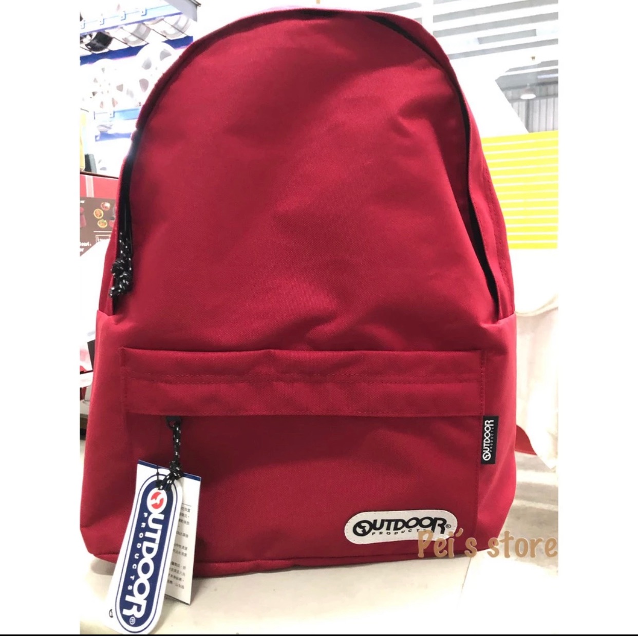 全新/ 7-11 OUTDOOR紅色後背包