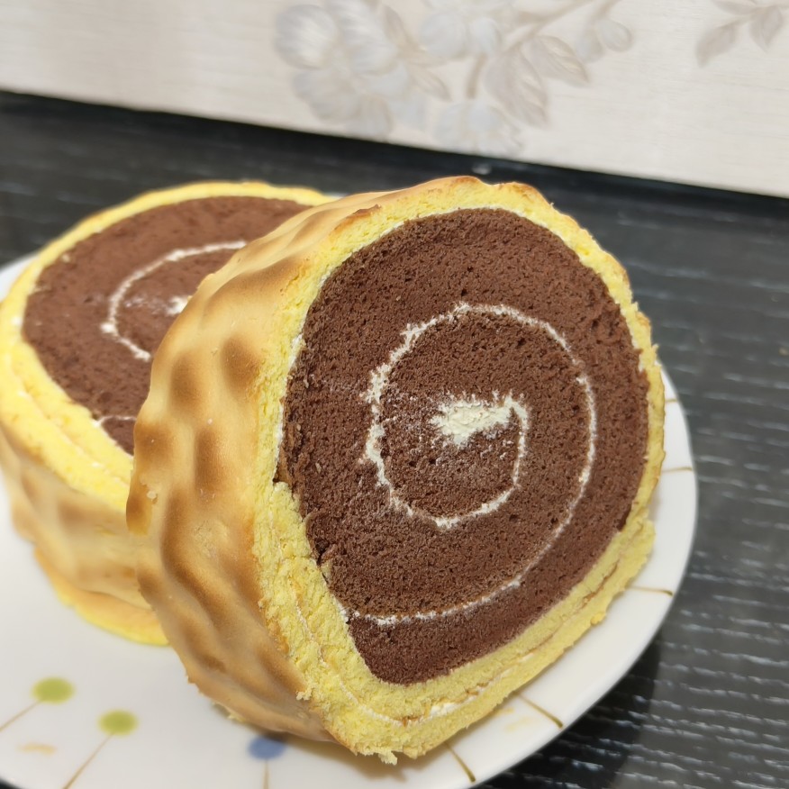 無麩質虎皮可可蛋糕捲