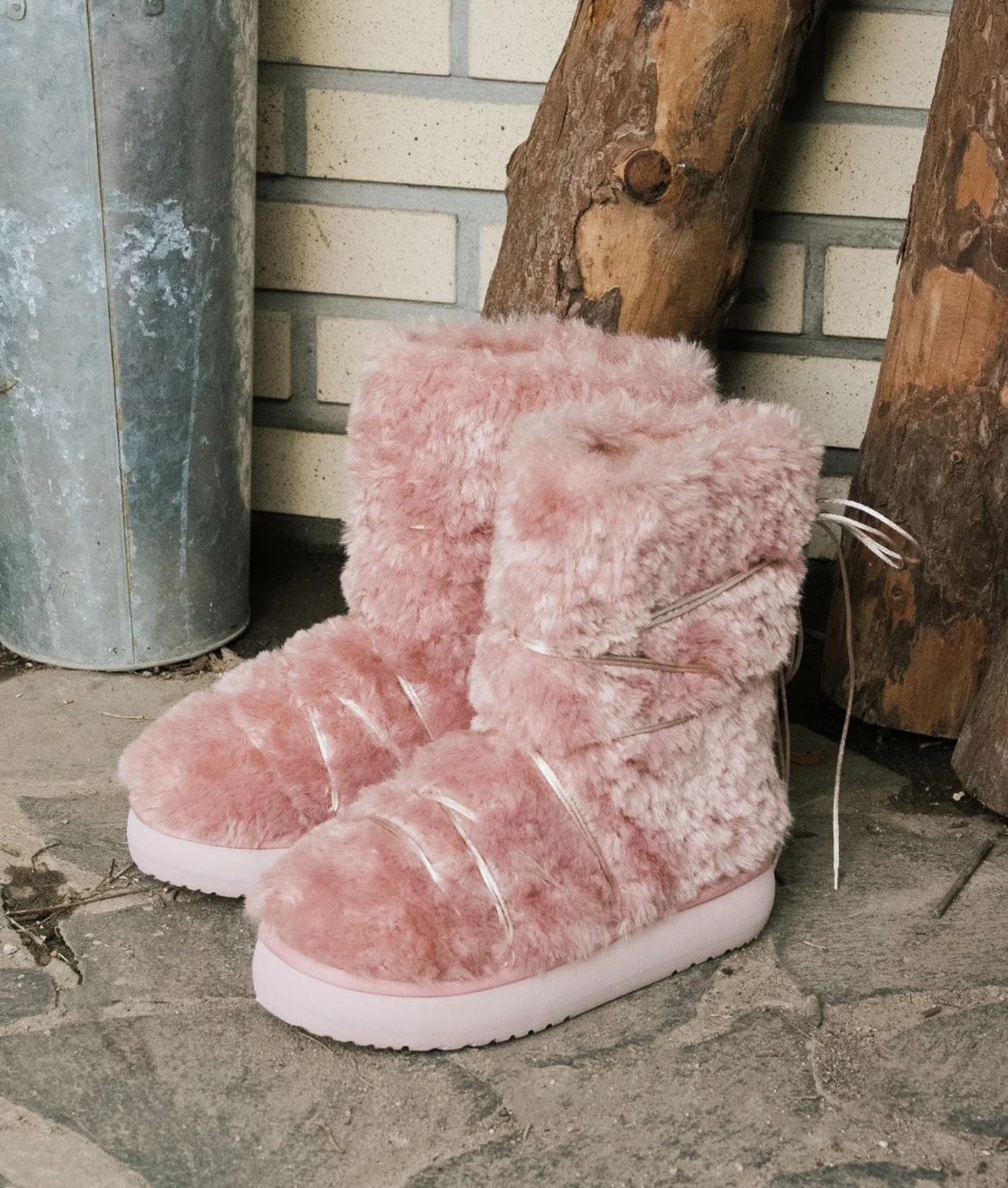 ROCKFISH 卷毛中靴 CURLY FUR BOOTS MIDDLE