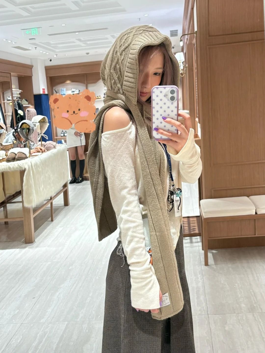 ROCKFISH 編織麻花系列/巴拉克拉法帽圍巾 DIAMOND CABLE BALACLAVA