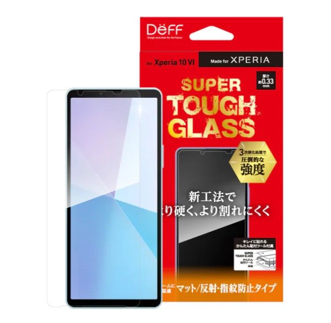 日本 DeFF TOUGH GLASS 電競抗指紋 全透明 霧面玻璃保護貼 Xperia 10VI 10M6  新品