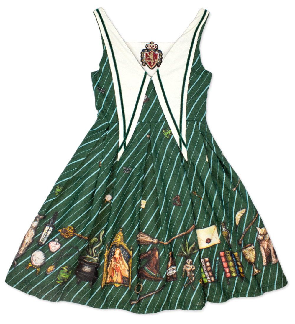 西班牙 Violet Fane 魔法師學院 JSK 綠色 B品 史萊哲林印象洋裝