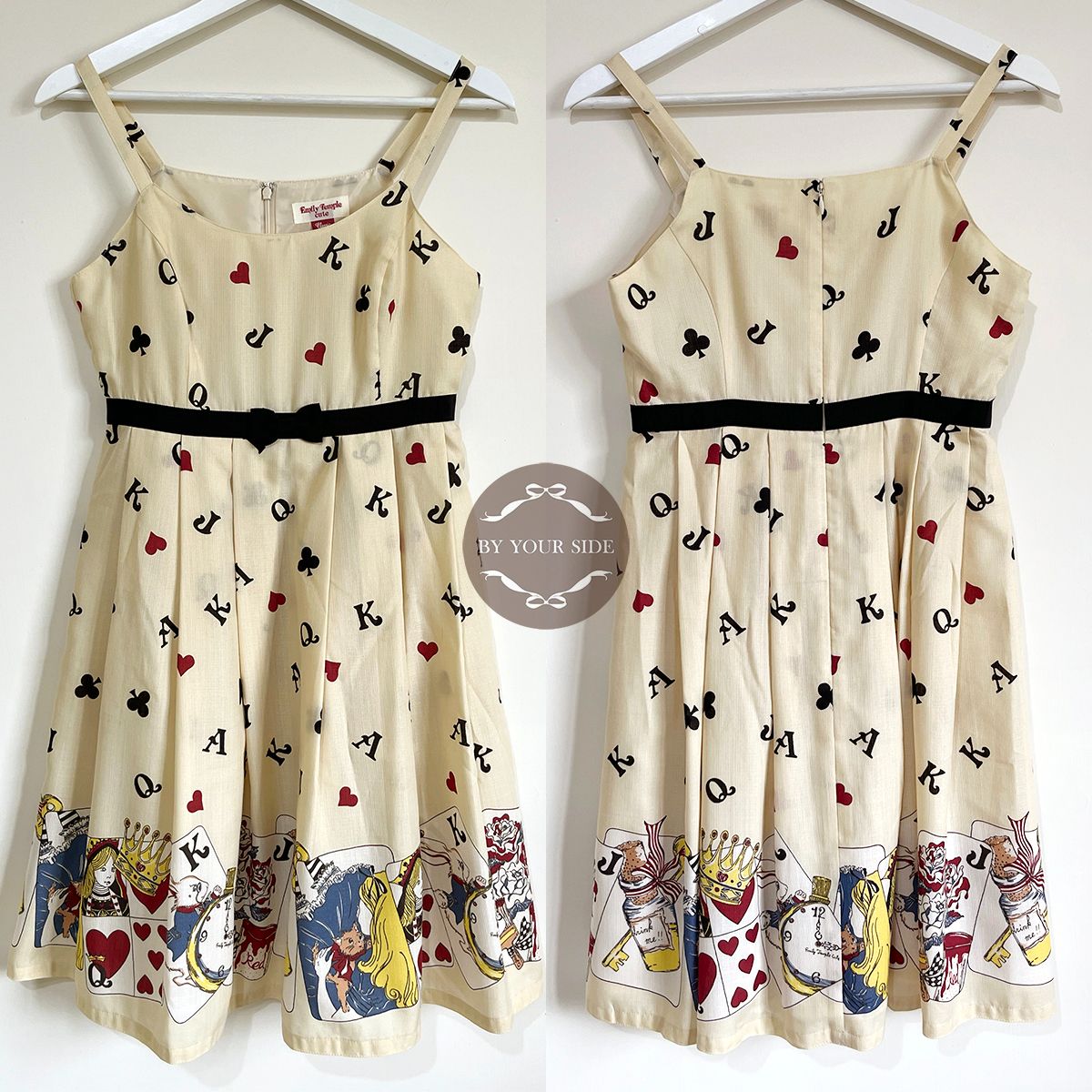 二手 日本製 Emily Temple cute Alice Trump Sleeveless JSK