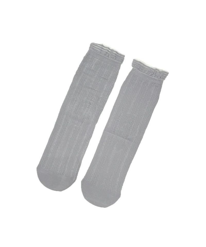 全古品 an another angelus 灰色直紋短襪