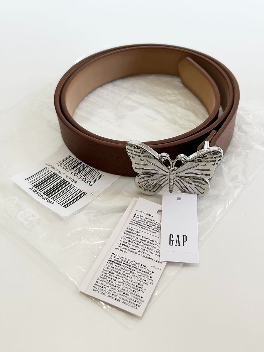 新古品 台灣製 美國牌 GAP 蝴蝶腰帶