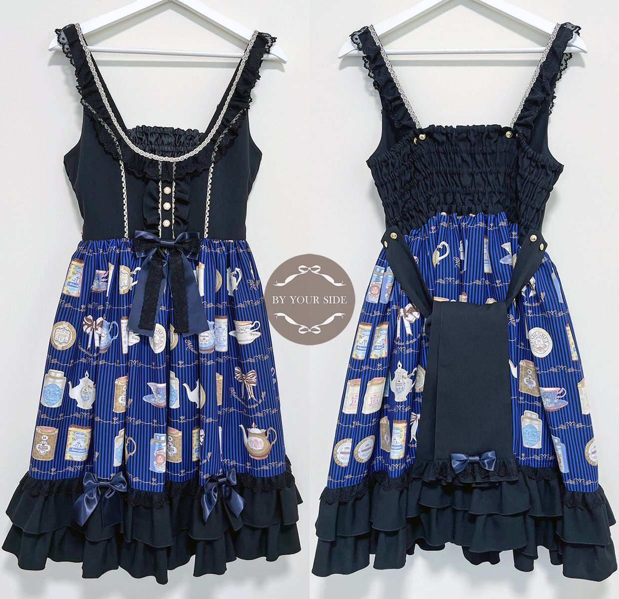 二手 日本 metamorphose	Classic Tea House JSK 黑x藍