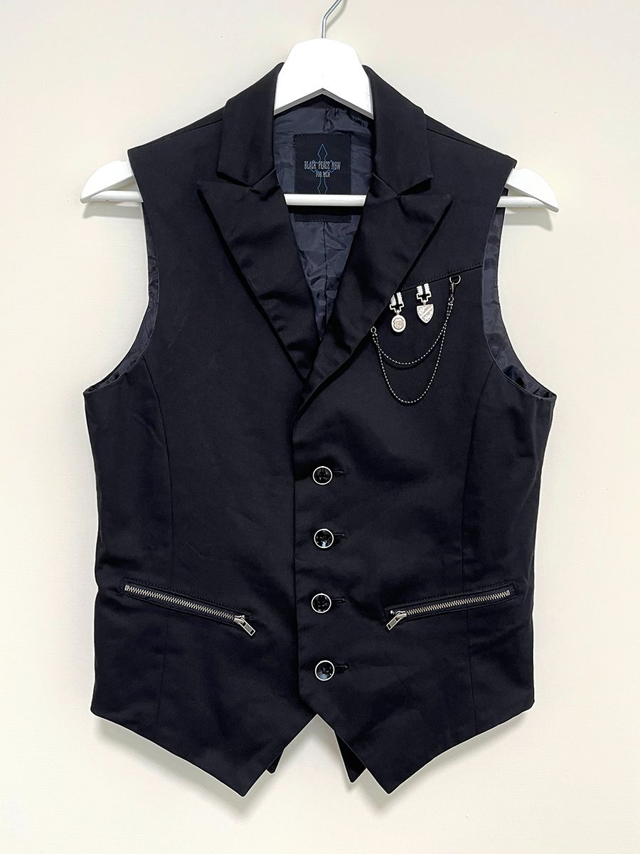 二手 日本 BPN BLACK PEACE NOW（FOR MEN）黑色背心