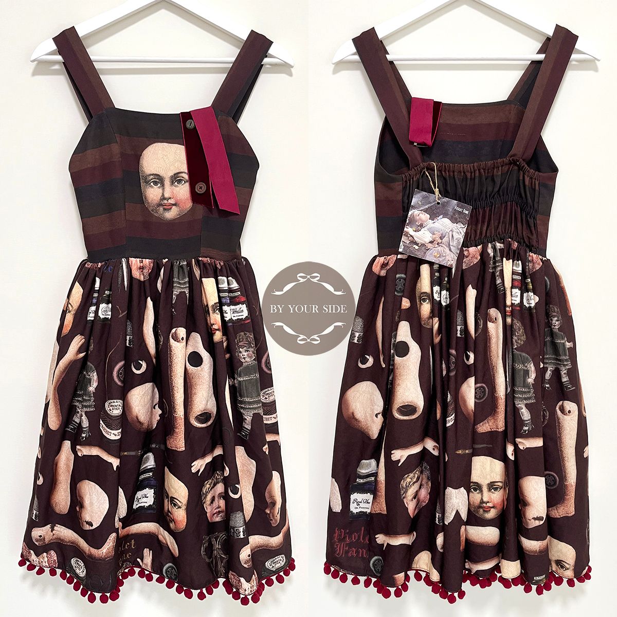新古品 西班牙製 Violet Fane 人形師 JSK 紅色