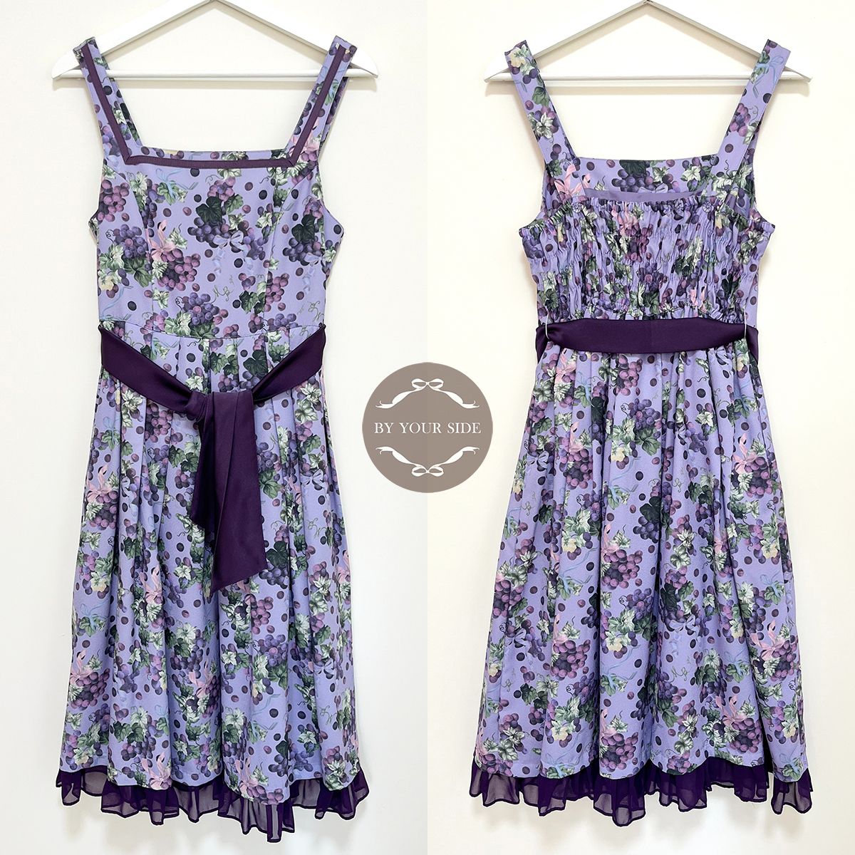 二手 日本製 Melody BasKet Juicy Grape JSK 紫色