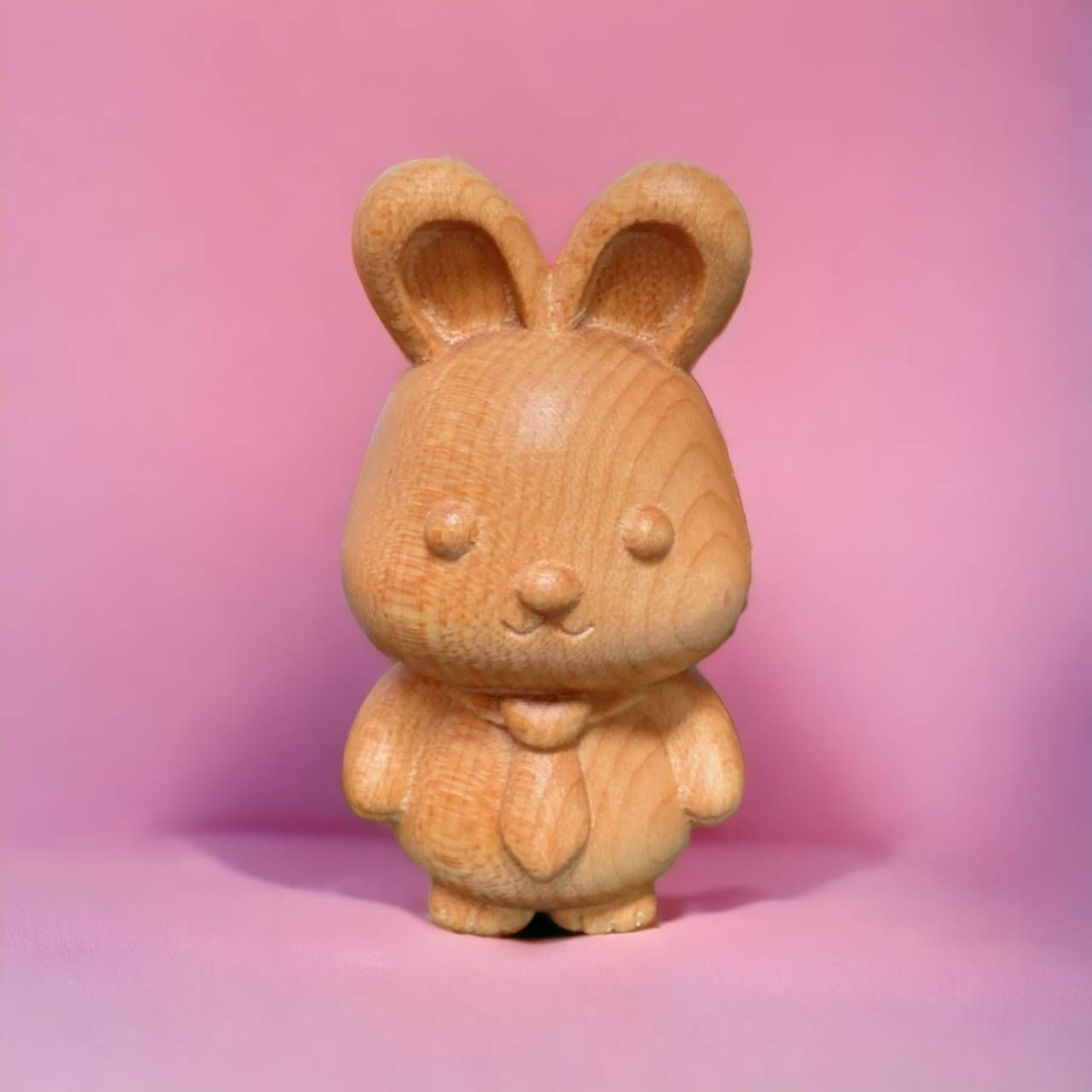 可愛領帶小兔 實木雕刻 小兔木雕 小兔公仔 小兔模型 小兔玩具 小兔擺件 生肖模型 生肖木雕 生肖擺件 生肖公仔