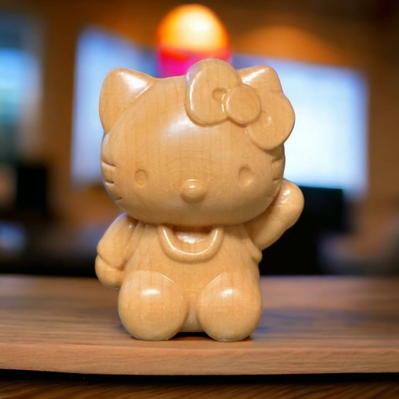 送禮首選 Kitty木雕 kitty公仔 kitty擺件 凱蒂貓木雕 凱蒂貓公仔 凱蒂貓擺件 kitty禮物 禮品