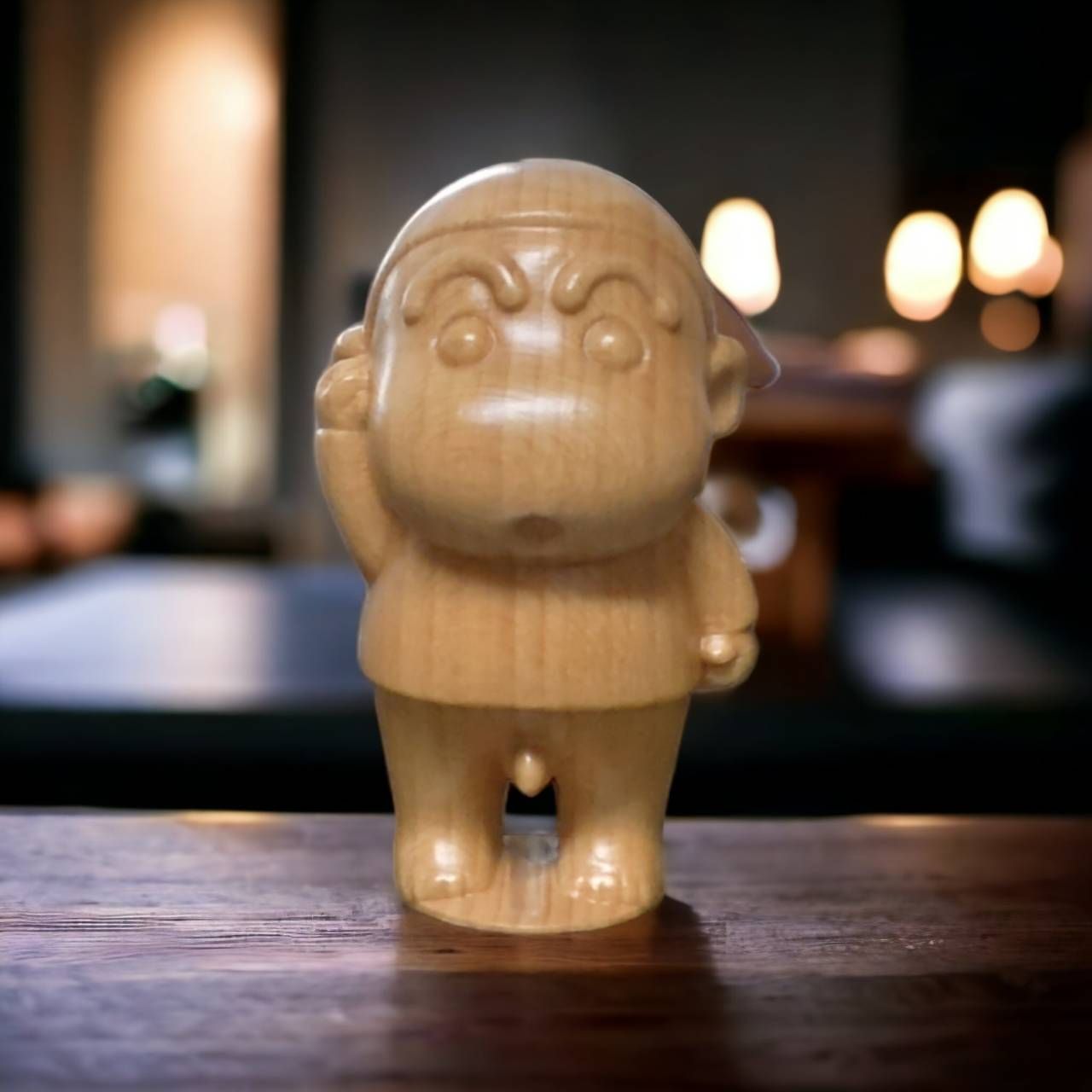 蠟筆小新 實木雕刻 可愛公仔 動漫公仔 動漫模型 動漫收藏 蠟筆小新公仔 蠟筆小新模型 蠟筆小新收藏 蠟筆小新玩具