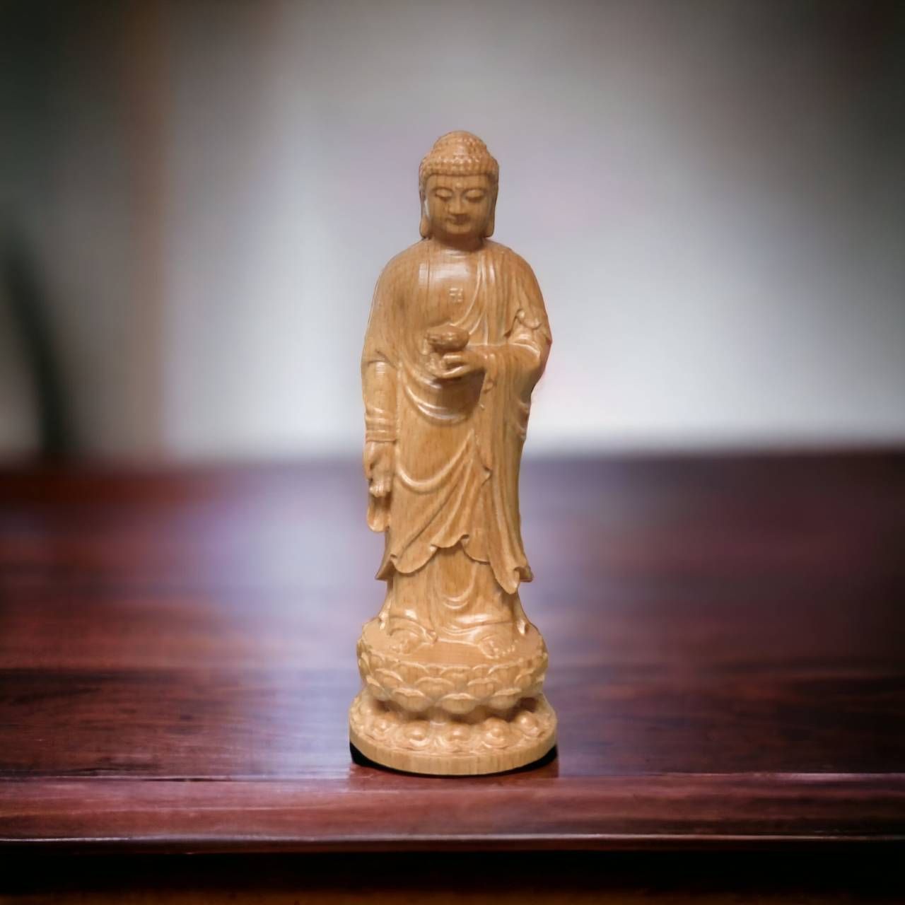 卍 站立如來佛 實木雕刻 模型神尊 廟會模型神尊 模型神像 神明公仔 佛祖公仔 佛祖木雕 阿彌陀佛 釋迦牟尼佛