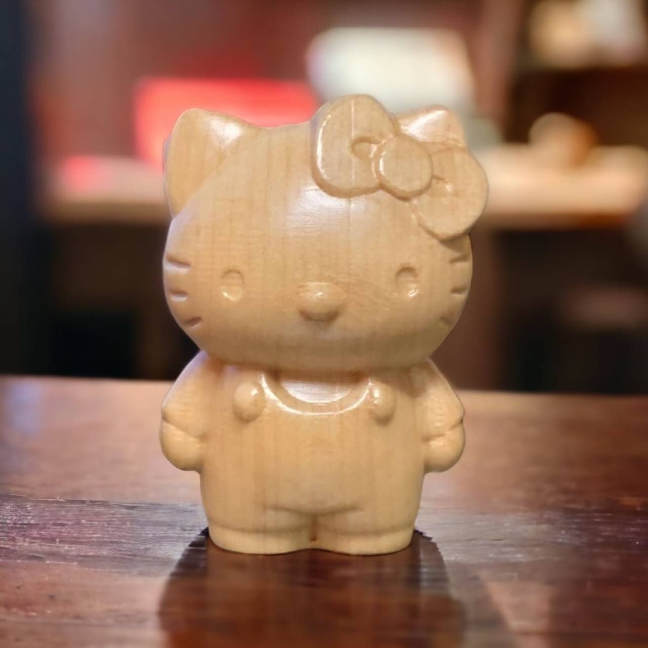 hello Kitty 實木雕刻 kitty公仔 凱蒂貓公仔 kitty模型 凱蒂貓模型 kitty景品 凱蒂貓景品