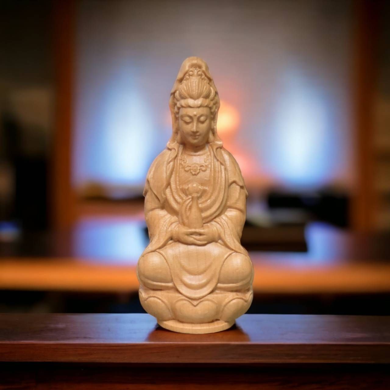 坐觀音 實木雕刻 觀音木雕 觀世音菩薩 觀音菩薩 觀音佛像 觀音佛祖 觀音神像 神明公仔 廟會模型神尊 模型神尊