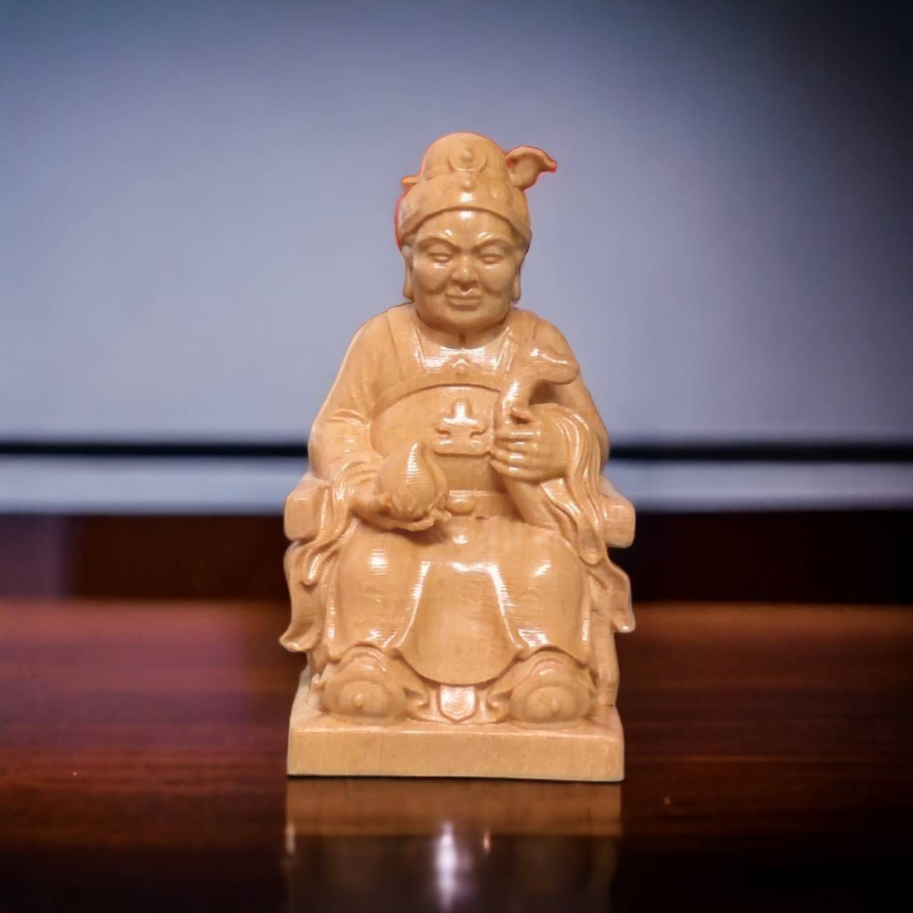 土地婆 福德正神 實木雕刻 模型神尊 廟會模型神尊 神明公仔 模型神像 土地婆公仔