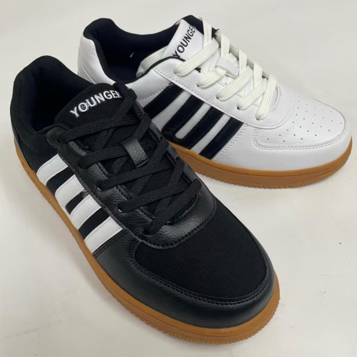 無鋼頭工作鞋 潮流滑板鞋 有車線 男款