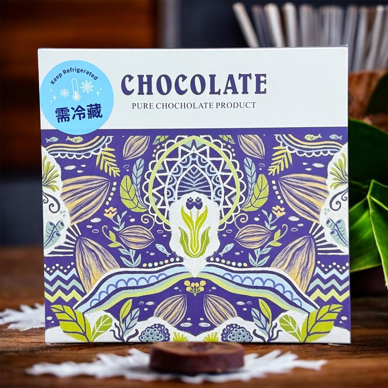 75%金箔巧克力薄片禮盒 （18片）