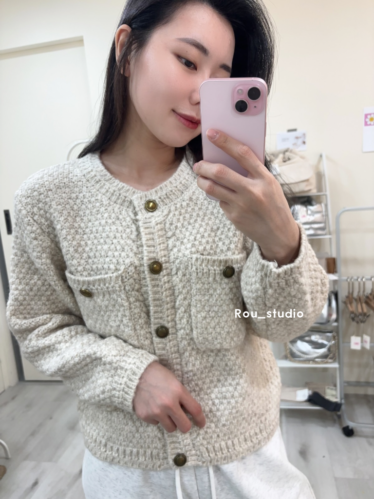 小香風氣質毛線上衣