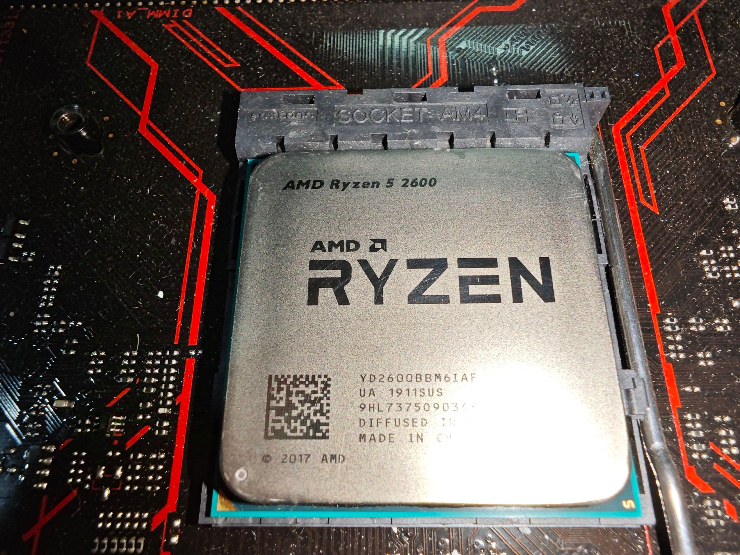 AMD Ryzen 5 2600 CPU 6C12T 6核心12線程 含原廠風扇