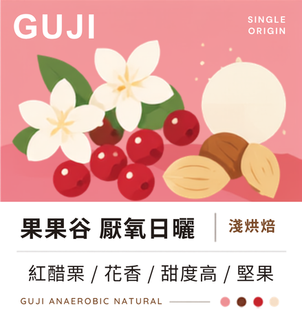 衣索比亞 | 果果谷・G1・厭氧日曬・淺烘焙
