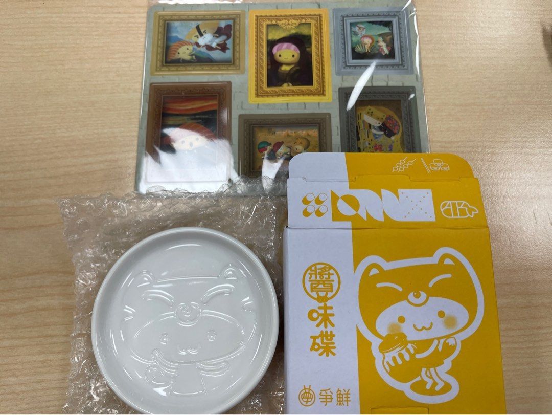 爭鮮醬油碟+磁鐵+紀念印章