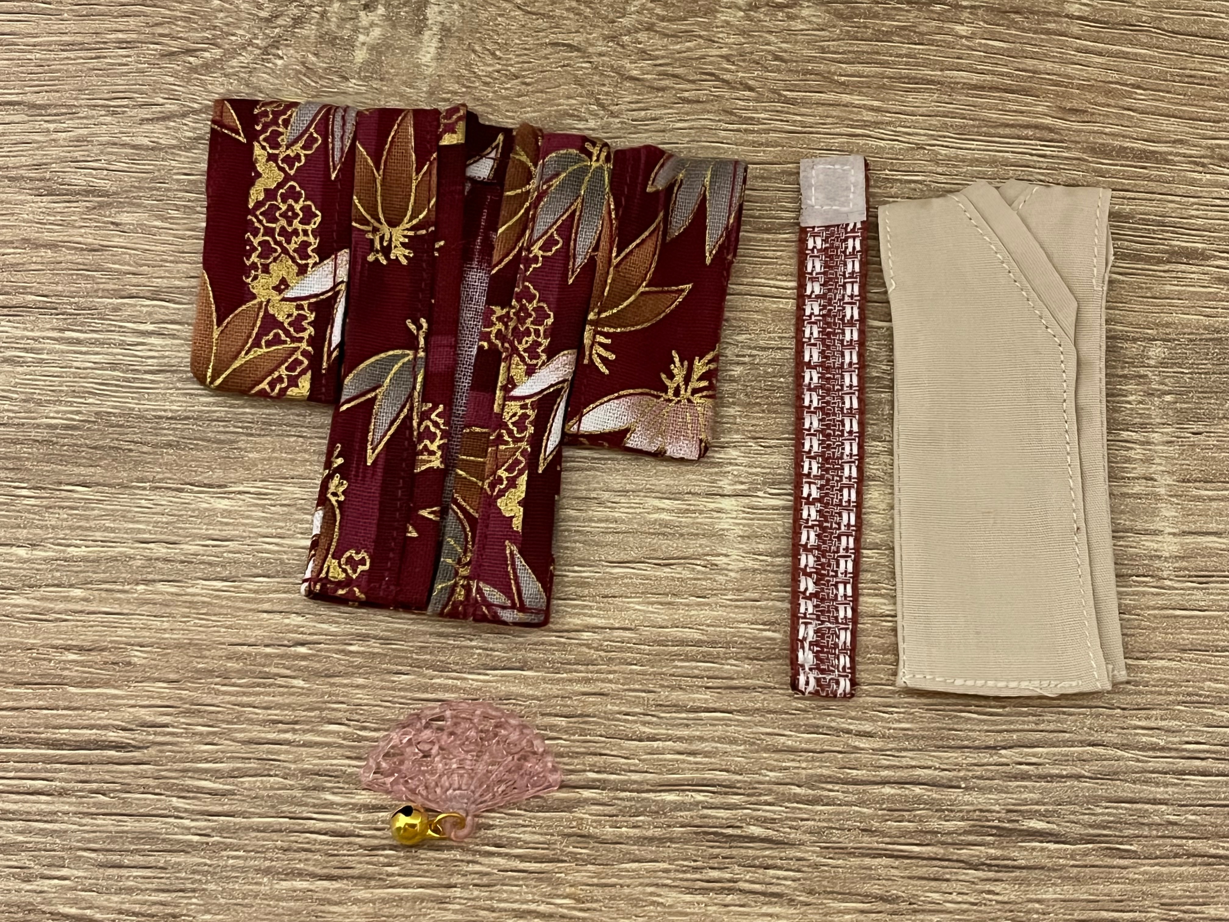 全新 男生和服 （紅）