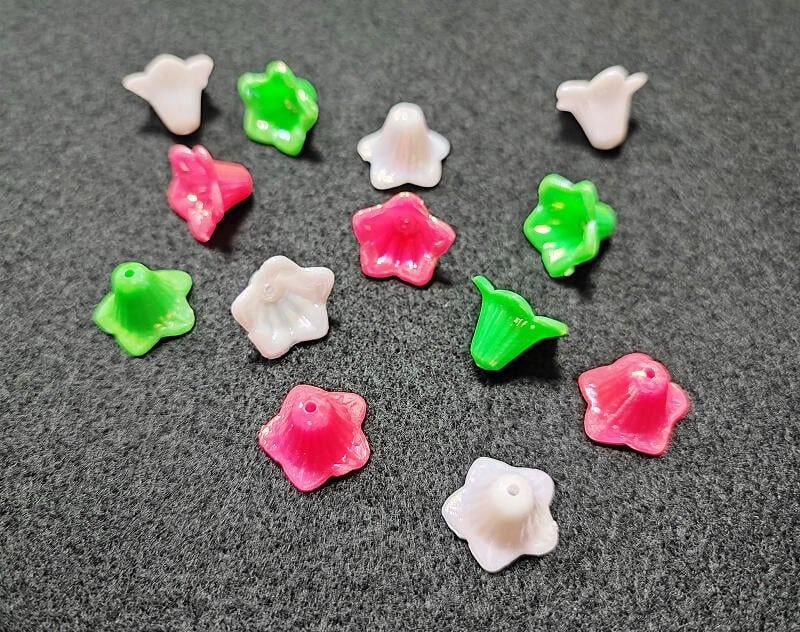 花帽 花蓋 流蘇蓋 喇叭 花托 壓克力帽蓋 服飾材料 原住民材料DIY