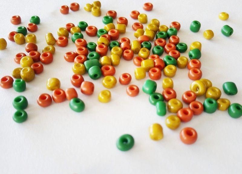 古色珠 原住民珠 陶瓷珠 古珠 瓷珠 單色 / 混色 2mm 3mm 4mm 大包450公克裝