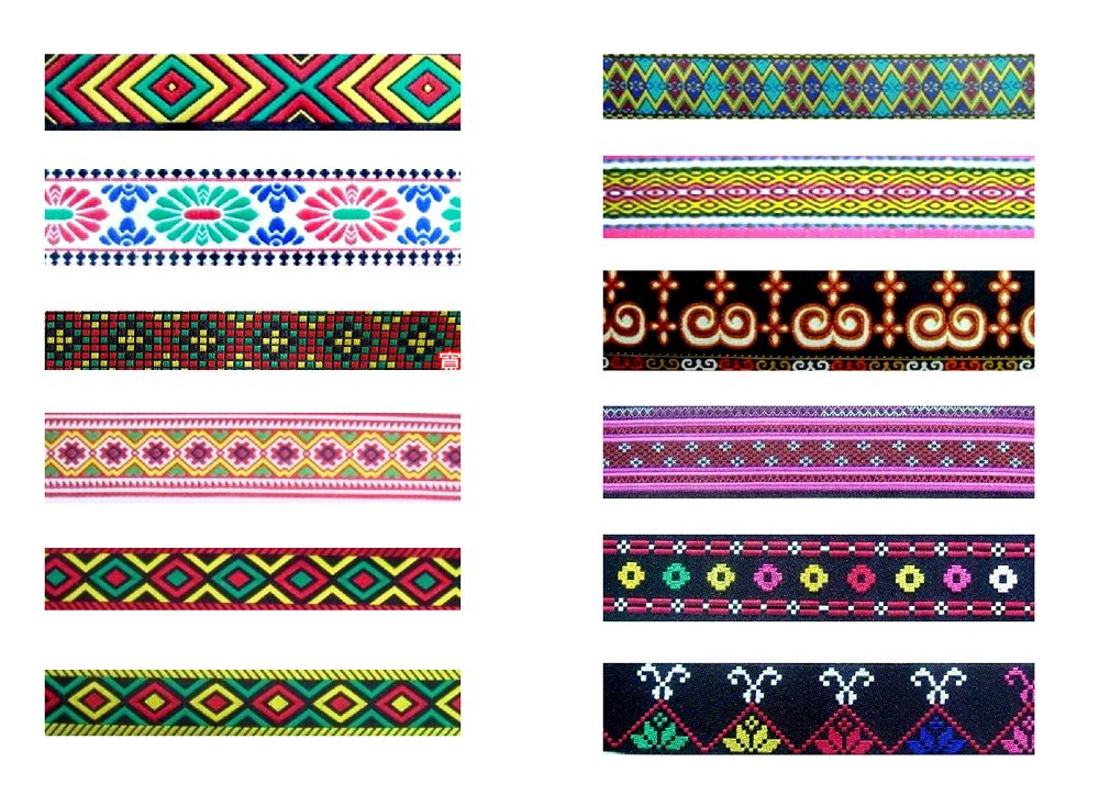 電腦繡 原住民織帶 圖騰