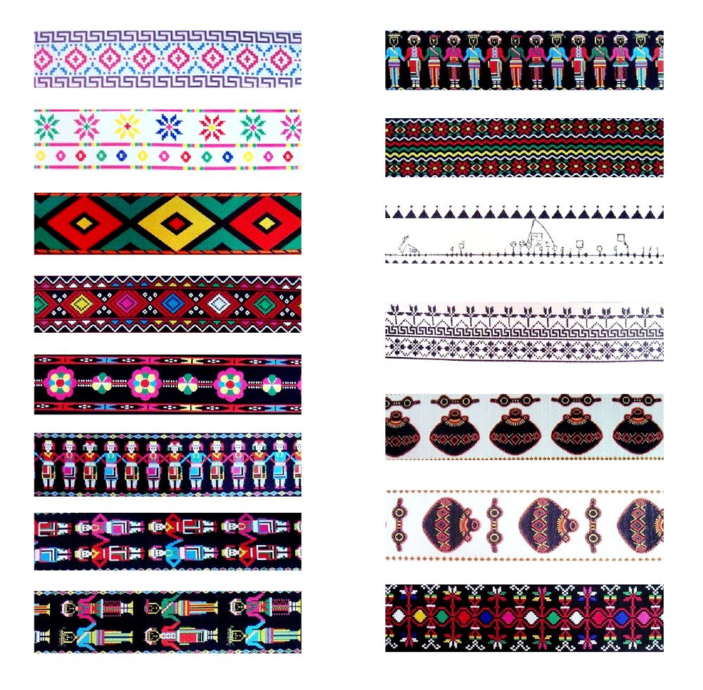 原住民織帶 圖騰 電腦繡織帶