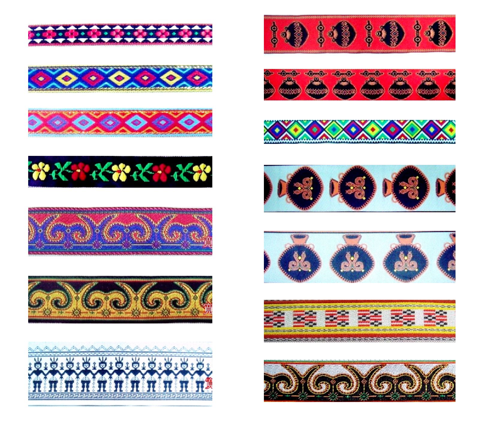 原住民織帶 圖騰 電腦繡織帶 提花帶 台灣製造