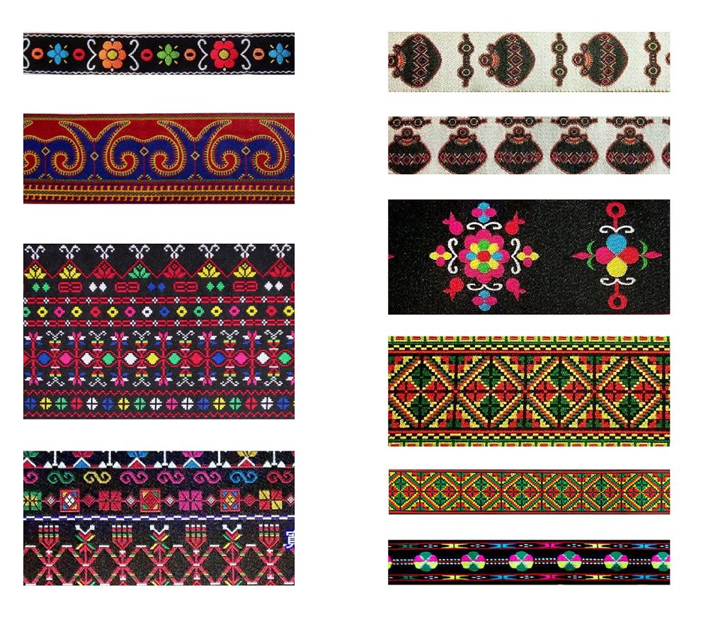 原住民織帶 圖騰 電腦繡 織帶 台灣製造